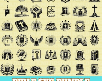 Bible Svg Bundle, Holy Bible Vector, Bible Silhouette, Holy Bible Designs, Bible Files for Cricut, Christian Bible Svg,Instant Download