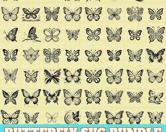Butterfly Svg Bundle, Butterfly Vector, Butterfly Silhouette, Butterfly Designs, Butterfly Files for Cricut,Butterflies Svg,Instant Download