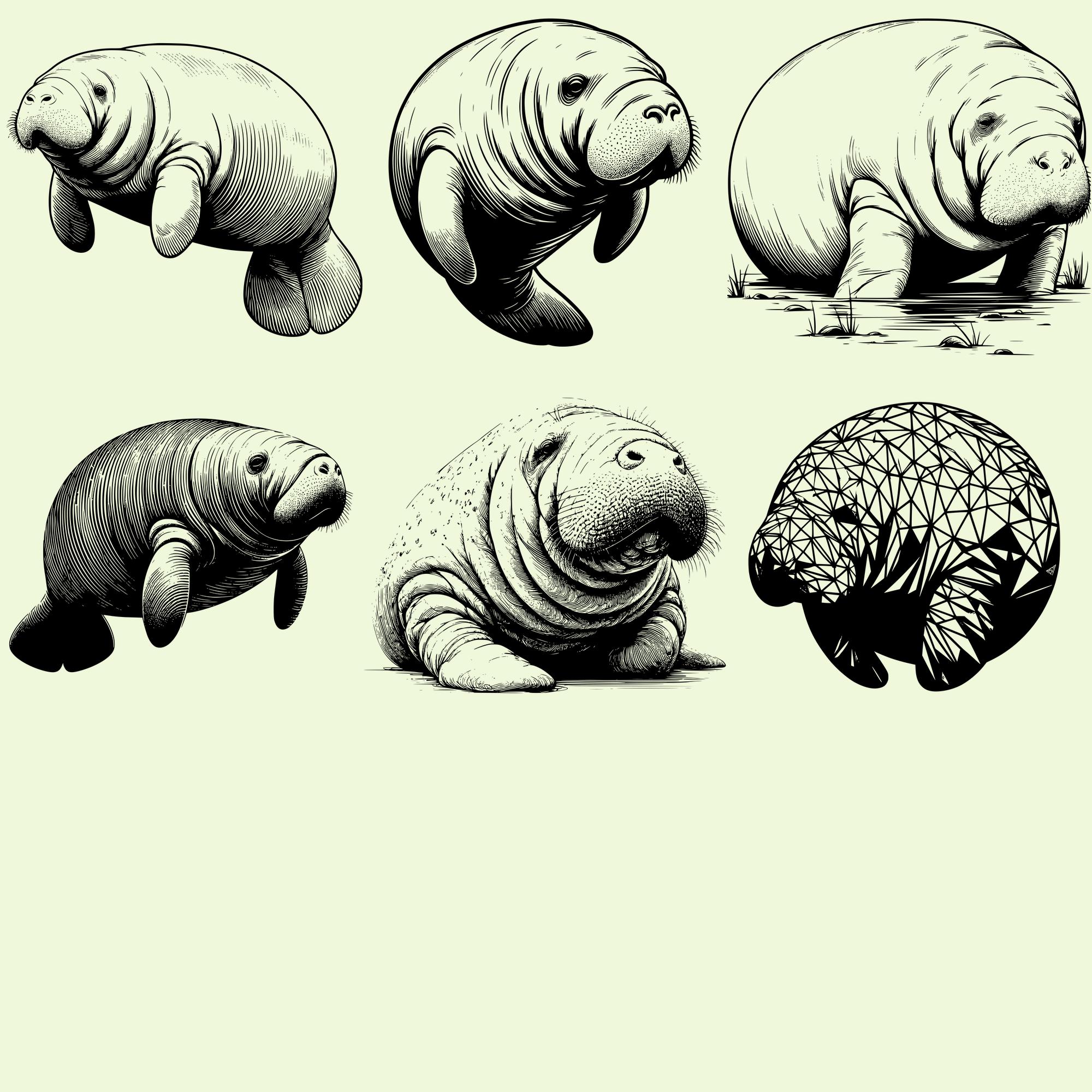 Manatee Vector File Manatee Svg Bundle, Manatee Vector, Manatee Silhouette, Manatee Svg PNG ...