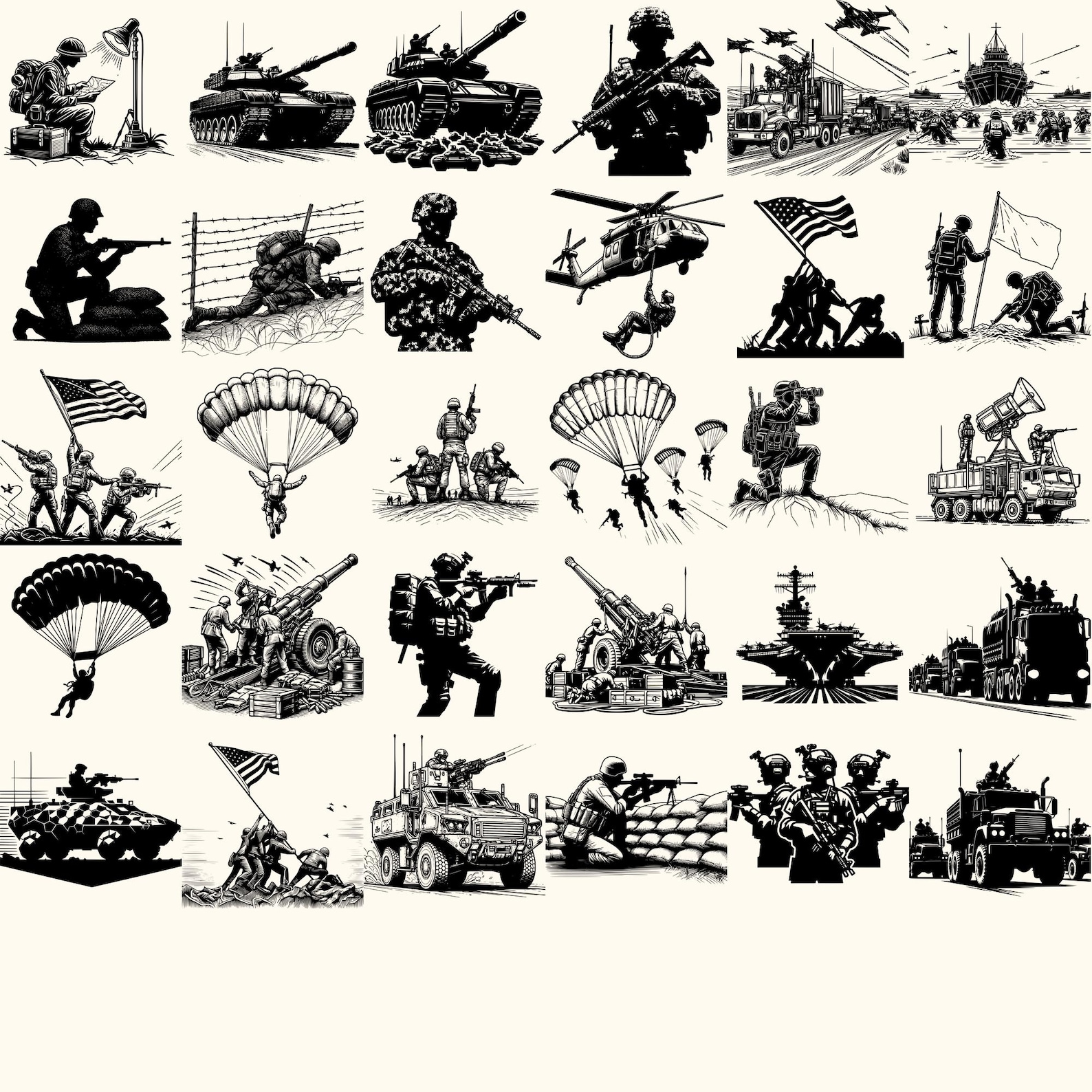 Military War Operations Svg Bundle, Military Operations Vector ...