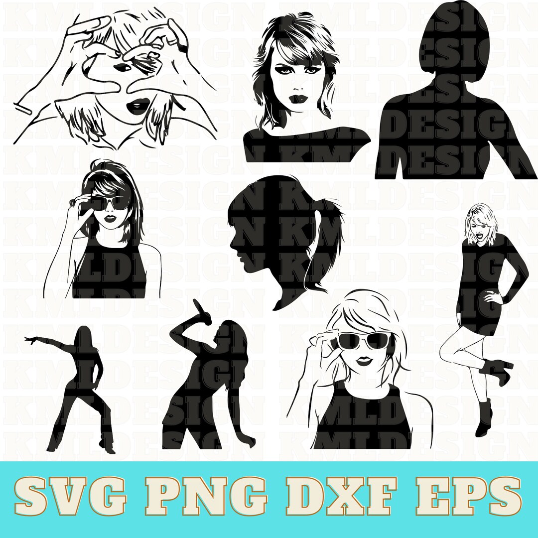 Taylor Swift Svg, Taylor Swift Vector, Taylor Swift Clipart, Swiftie