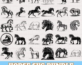 335 Horse Svg Bundle, Horse Vector, Horse Silhouette, Horse Vector Designs, Horse Head Svg,Running Horse Svg,Wild Horse Svg,Digital Download