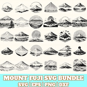 Mt fuji svg - Etsy 日本