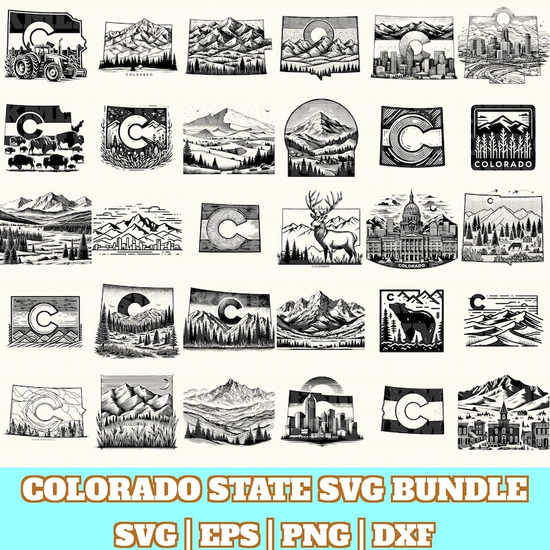 Colorado State Svg Bundle, Colorado State Vector, Colorado State ...