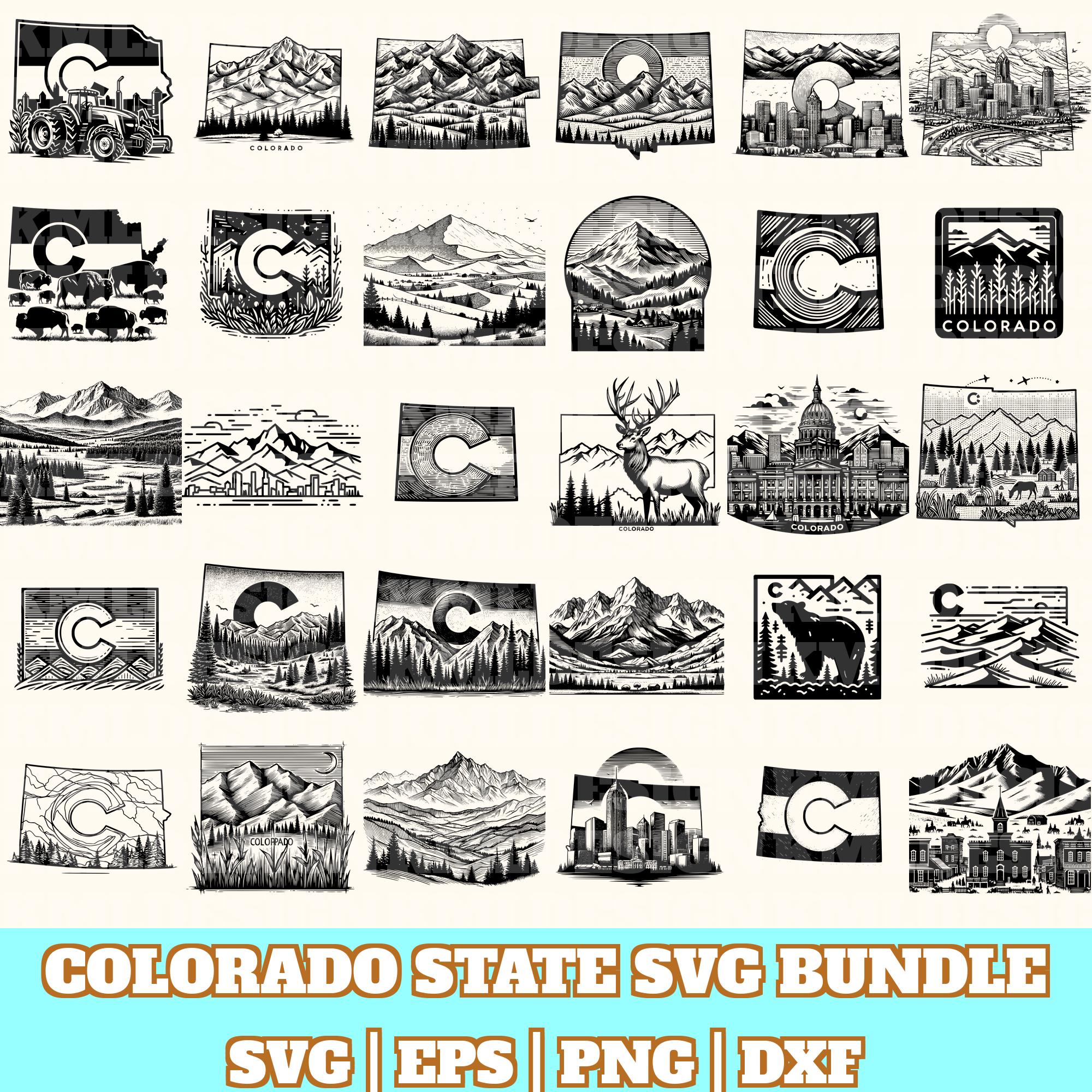 Colorado State Svg Bundle, Colorado State Vector, Colorado State ...