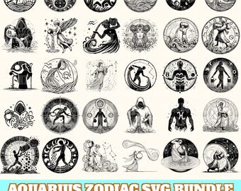 水瓶座の星座デザイン | svg png dxf pdf eps | ベクターグラフィック 水瓶座の星座デザイン | svg png dxf pdf eps | ベクターグラフィック