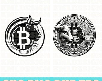Bitcoin Bull Market Vector, Bitcoin svg, Bitcoin Sign Art, Bitcoin market svg, Bitcoin Vector, Bullish Crypto svg bundle, Crypto png files