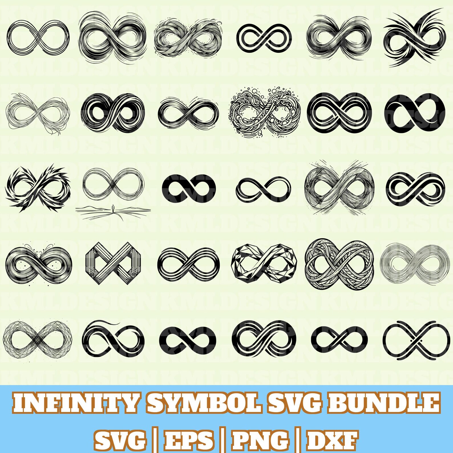 Infinity Symbol Svg Bundle, Infinity Symbol Vector, Infinity Symbol ...