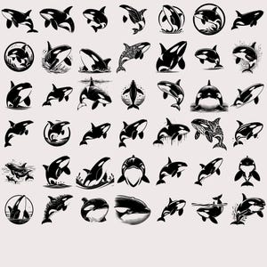 Includes high-quality Orca whale vectors in SVG, PNG, EPS, and DXF formats—perfect for wall art, t-shirt designs, nursery decor, and marine-themed DIY gifts.
