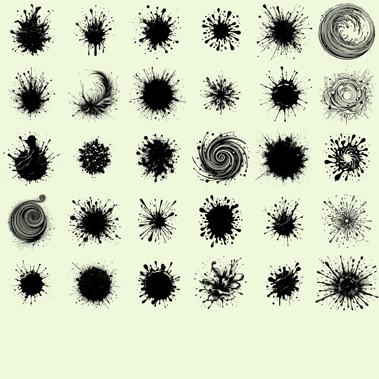 Splatter Eps Paint Splatter Svg Bundle, Paint Splatter Vector, Paint Splatter ...