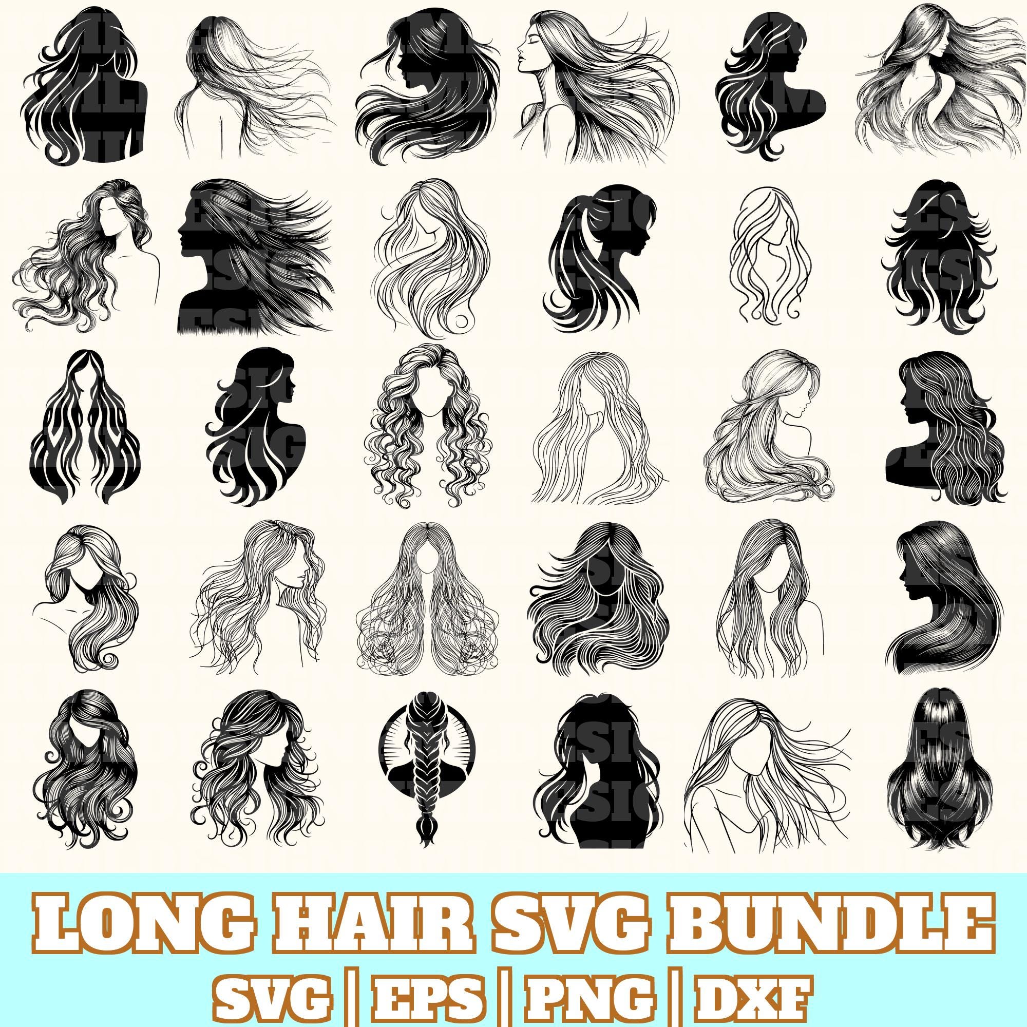 Long hair silhouette España