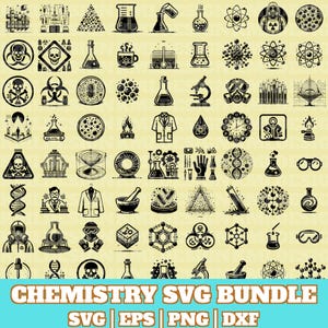 Chemistry Svg Bundle, Chemistry Vector, Chemistry Silhouette, Test Tube Chemical Svg, Chemistry Designs, Science Svg, Instant Download