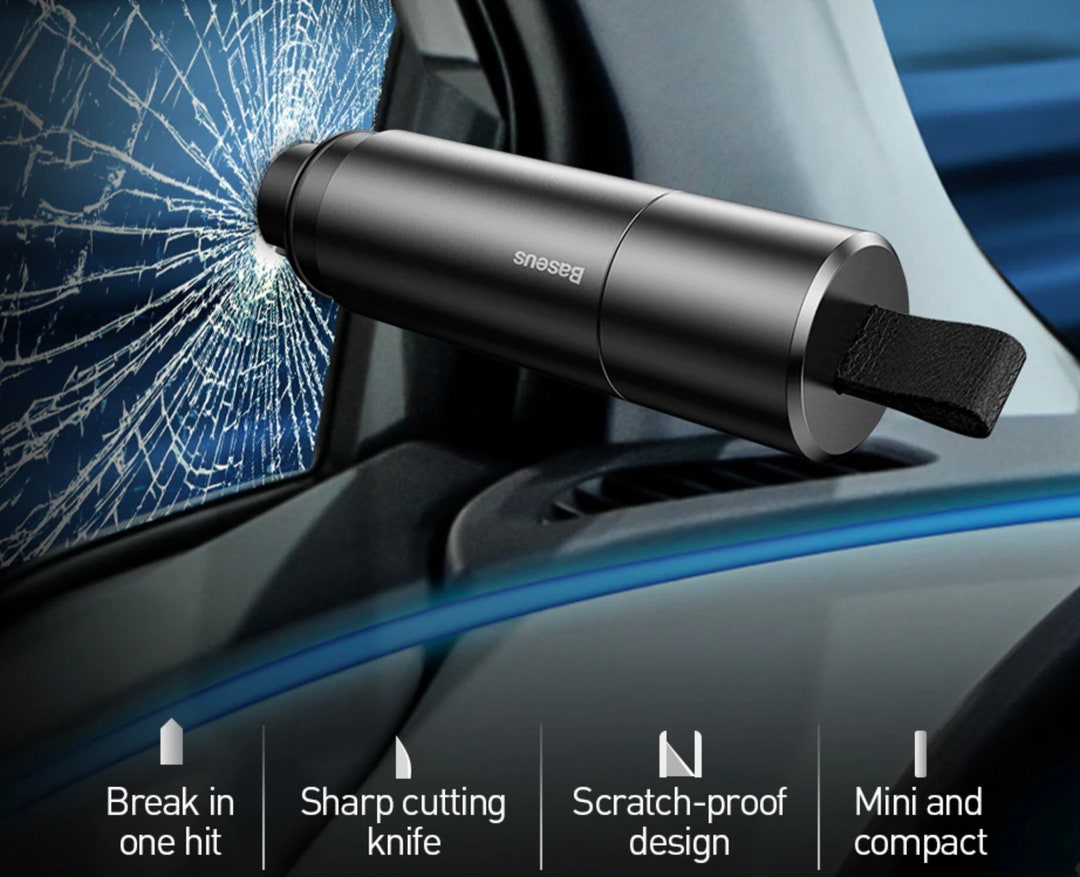 Car Escape Tool // Seatbelt Cutter // Glass Breaker // Safety Hammer