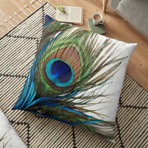 Peacock Pillow Etsy