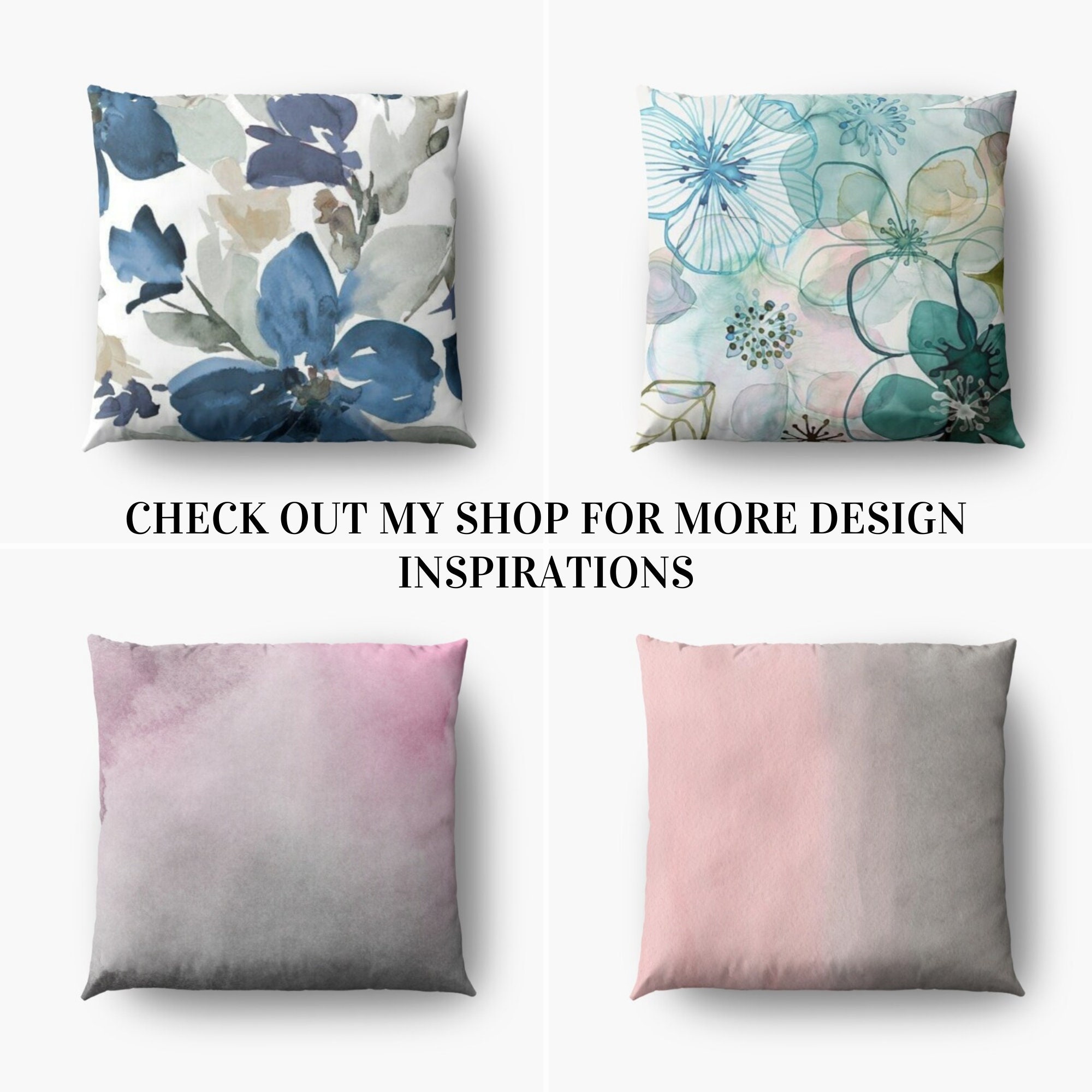 Geometric Navy Blue & Gold Cushion Covers UK Abstract Throw Etsy