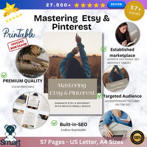 Etsy & Pinterest Verkaufsleitfaden: Meister des digitalen Produktverkaufs mit SEA-, Marketing- und Schritt-für-Schritt-Richtlinien
