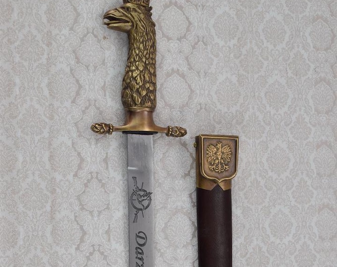 Polish Hunting Knife - Poland Sword Darz Bor - Hunter Unique Sword Dagger - Home Decor - Collector Item Hunting Polish Sword Eagle in Crone