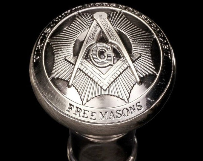 Freemasons Classic Freemasonry - Walking Stick Illuminati - Amazing Aluminum Cane - Solid and Beauty - Masonic Cane - Good Gift Idea