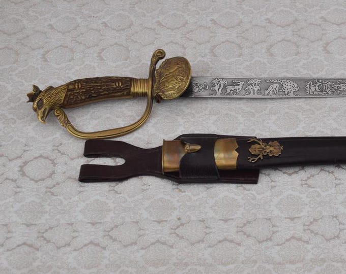 Polish Hunting Knife - Poland Sword Darz Bor - Hunter Unique Sword Dagger - Home Decor - Collector Item Hunting Polish Sword Eagle in Crone