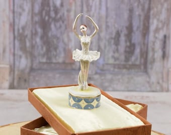 Young Ballerina in Elegant Box - Enamel Statue - Unique Figurine - Young Dancer  Figurine Dancer - Gift for Dancer - Home Decor