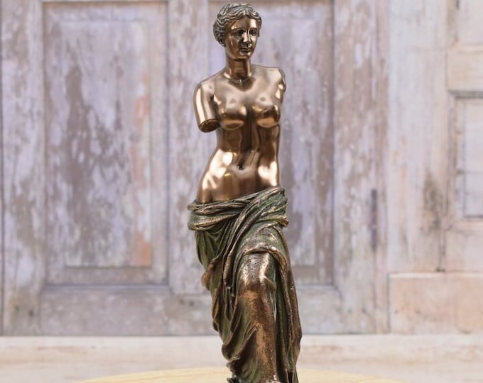 Venus de Milo Sculpture - Aphrodite Goddess Ancient Greek Statue - Handmade Gift - Home and Office Decor - Mythology Figure