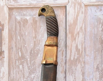 Cossack Saber Shashka - Unique Saber with Scabbard - Russia Saber - Vintage Military Gift Idea - Decorative Military - Home Decor