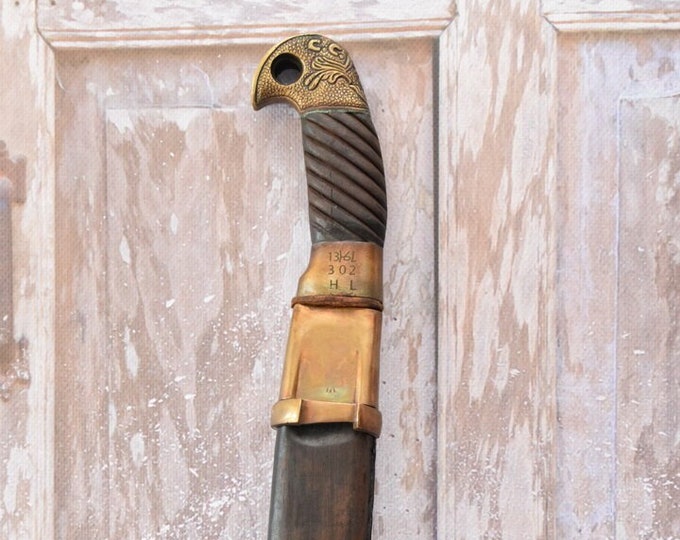 Cossack Saber Shashka - Unique Saber with Scabbard - Russia Saber - Vintage Military Gift Idea - Decorative Military - Home Decor