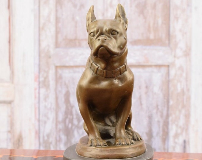Sitting French Bulldog - Sculpture Bronze - Dog Figure Bronze - Luxury Gift Idea - Home and Garden Decor -