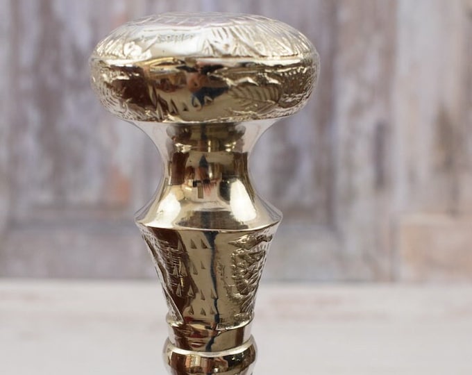 Classic Walking Stick - Wooden Walking Stick - Silver Cane - Gift for Grandfather & Father - Dark Wooden Cane