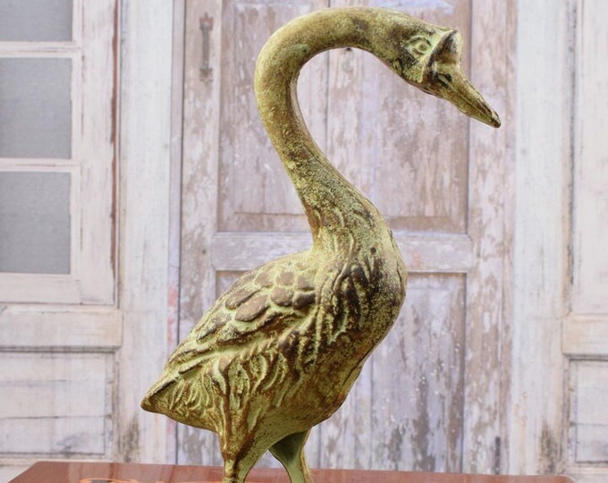 Cast Iron Duck Statue - Duck Figurine Sculpture - Home and Garden Decor - Outdoor Statue - Art Work Figurine - Unique Gift Housewarming