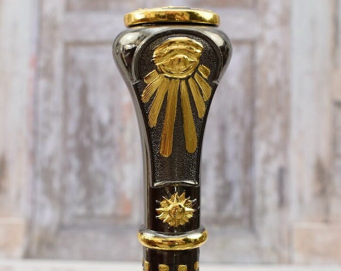 Freemasons Classic Freemasonry - Walking Stick Illuminati - Amazing Aluminum Cane - Solid and Beauty - Masonic Cane - Good Gift Idea