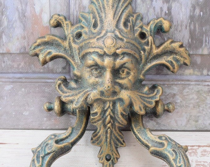 Cast Iron Monster Door Knocker - Devil Door Knocker - Halloween Decor - Gift Halloween - Monster Statue - Home and Door Decor