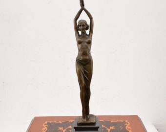 Demetre Chiparus Bronze Statue: Art Deco Cabaret Dancer Figurine - Etsy