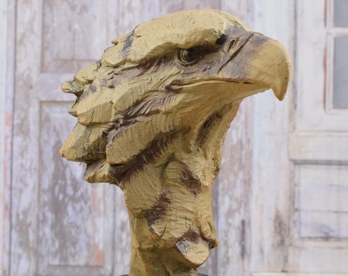 Big Eagle Head Trophy Head Eagle - Figurine Resin - Eagle Bust - Home Decor - Unique Gift - Art Work Hunting Sculpture