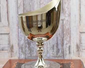 Wine Bottle Cooler Bon Champagne Ice Container Bucket Aluminium Nickel Vintage  Gift