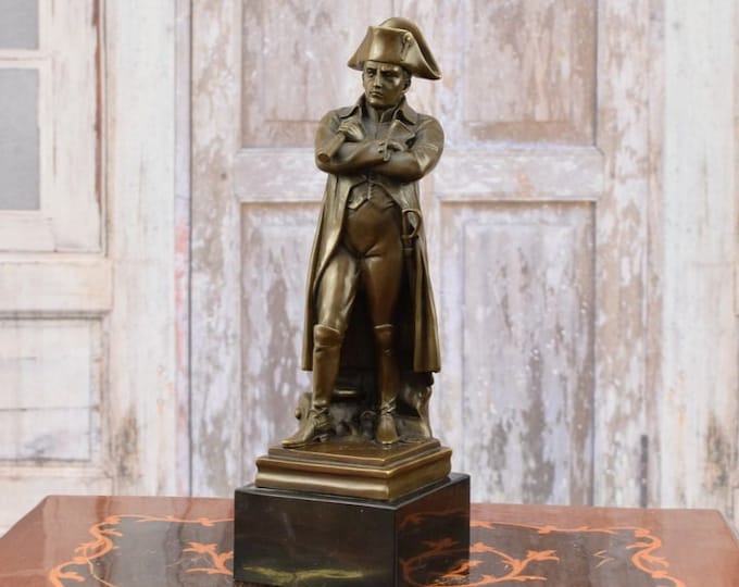 Busty Napoleon Bonaparte Statue - French military man, politician, Emperor of the French and King of Italy, Exclusive Gift Idea, Bronze