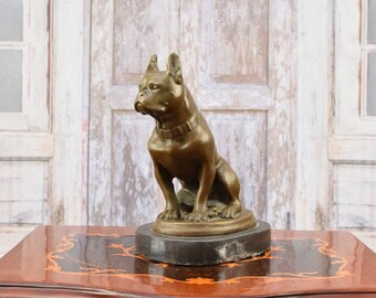 ジュール・モワニエ Hunting Dog on Pointブロンズ彫刻　犬 s-l1200.jpg