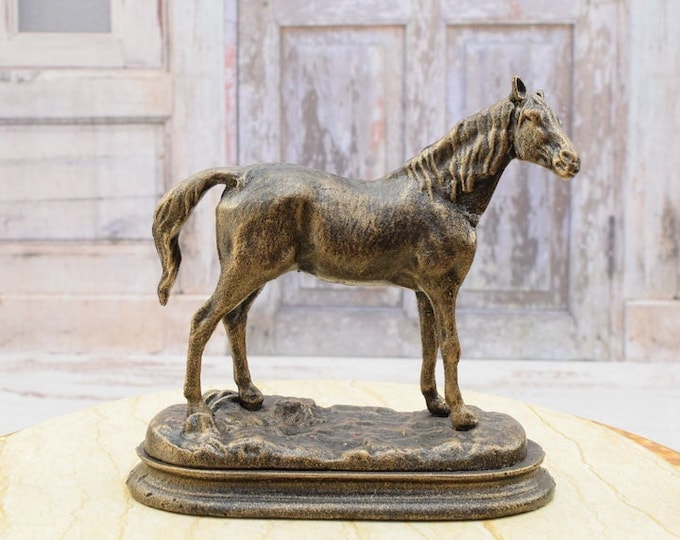 Cast Iron Horse Statue - Vintage Amazing Horse Sculpture - Home and Garden Decor - Unique Premium Gift