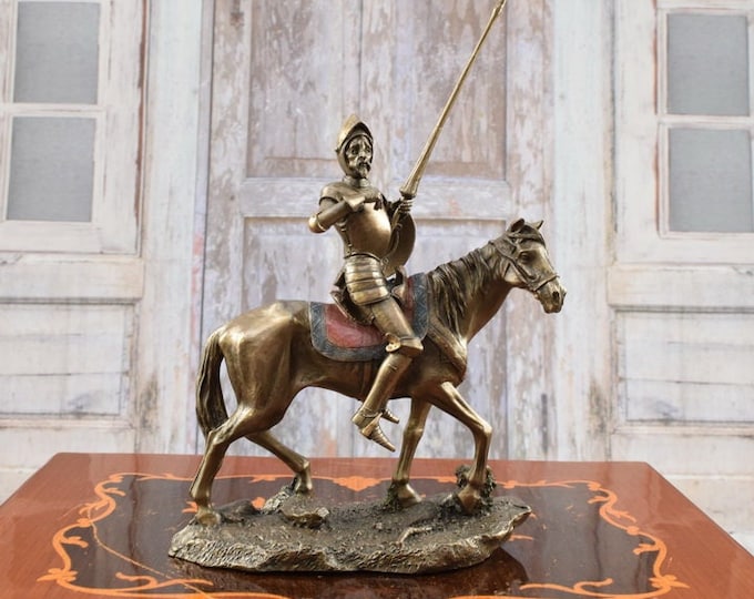 Don Kichot on Horse - Art Work Statue - Impressive Figure -Don Kichot Sculpture - Home Decor - Collector Item