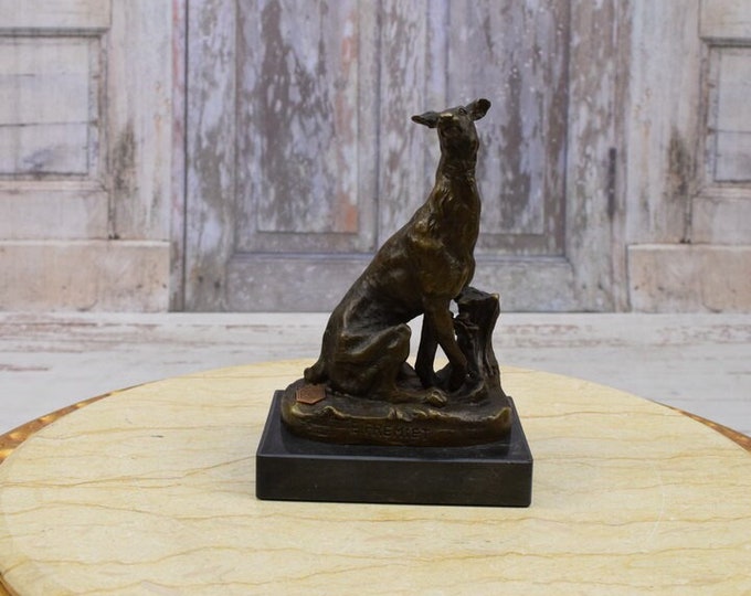 Hunting Dog Bronze Statue - Realistic Sculpture Bronze - Gift for Hunter - Exclusive Bronze - Home Decor - Hunting Bronze