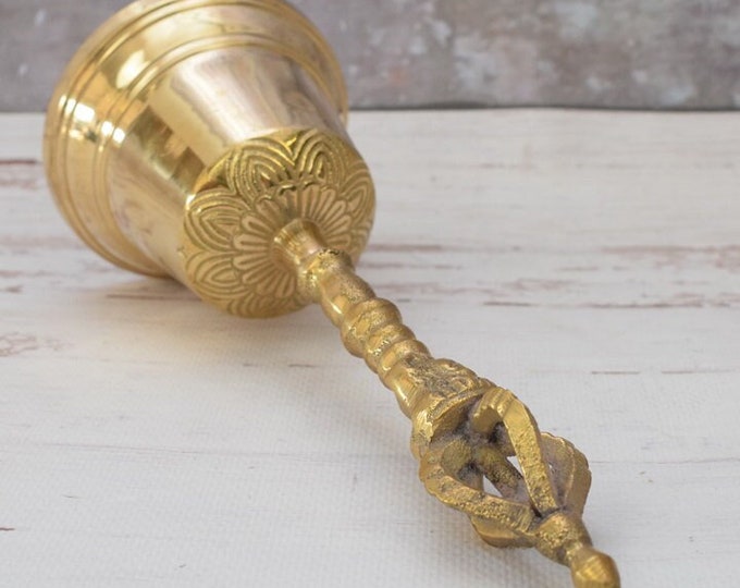 Bell Reception - Polished Bell Brass - Elegant Hotel Bell Table Bell Style - School Bell Solid Brass