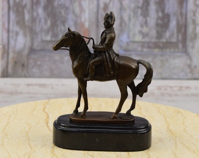 Napoleon Bonaparte on Horse Statue - French military man French Politican Emperor of the French and King of Italy - Home Decor - Unique Gift