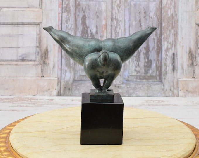 Abstract Bronze Dancer Statue - Fat Woman Bronze Figurine - Sculpture Dancer - Gift for Dancer - Home Decor - Modern Art Premium Bronze
