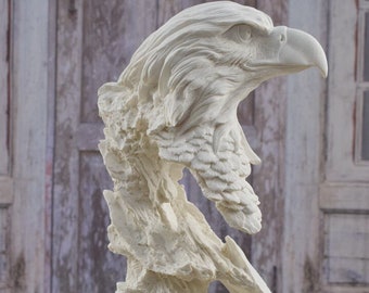 鷲の彫刻、30 cm - 11.8 インチ、鷲の置物、鳥のアート - Etsy 日本
