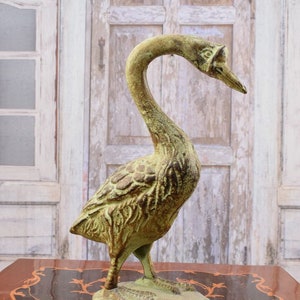 Cast Iron Duck Statue - Duck Figurine Sculpture - Home and Garden Decor - Outdoor Statue - Art Work Figurine - Unique Gift Housewarming