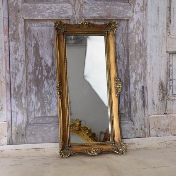 Very Beautiful Gold Mirror - Elegant Golden Frame - Art Deco Style - Wall Art - Wall Decor - Home Decor - Gift for Birthday