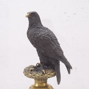 Bronze Eagle Sculpture Figure Eagle Bronze Sculpture Gift Idea -