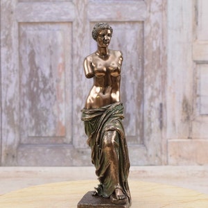 Venus de Milo Sculpture - Aphrodite Goddess Ancient Greek Statue - Handmade Gift - Home and Office Decor - Mythology Figure