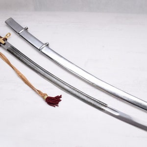 Polish Officer Saber - Polished Brass - Poland Saber Cavalry Officer with Scabbard - Military Gift - Home Decor - Bog Honor Ojczyzna