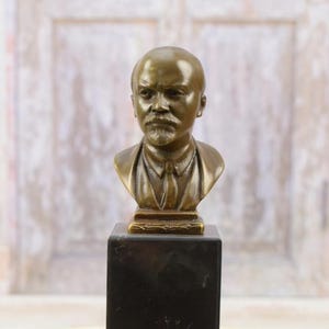 Bronze Statue Lenin - Russia Sculpture - Art Collectable Lenin Figurine - Collector Item - Soviet Union Statue - Gift